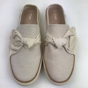 Toms Natural Heritage Top Knot Slip On Canvas 8.5